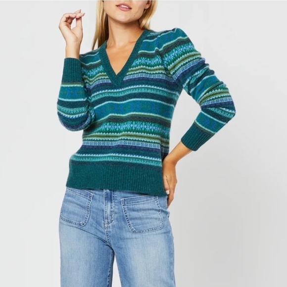 ANN MASHBURN Sweaters - Ann Mashburn Giselle Fairisle Swearer XS